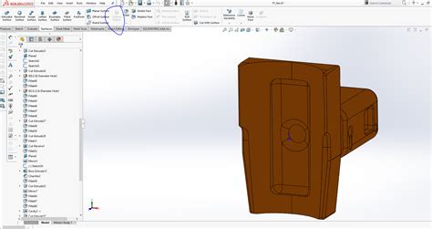 surface flatten solidworks not available